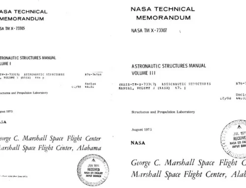 NASA – Aircraft and Spacecraft Structures Analysis Handbooks